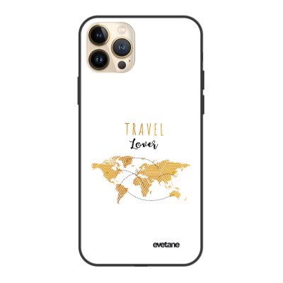 Coque iPhone 13 Pro Max Coque Soft Touch Glossy Travel Lover Design Evetane