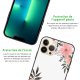 Coque iPhone 13 Pro Max Coque Soft Touch Glossy Fleurs roses Design Evetane