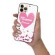 Coque iPhone 13 Pro Max Coque Soft Touch Glossy Maman d'amour coeurs Design Evetane