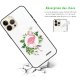 Coque iPhone 13 Pro Max Coque Soft Touch Glossy Flamant Rose Cercle Design Evetane