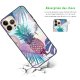 Coque iPhone 13 Pro Max Coque Soft Touch Glossy Ananas Violet Design Evetane