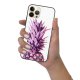 Coque iPhone 13 Pro Max Coque Soft Touch Glossy Ananas Dégradé Violet Design Evetane
