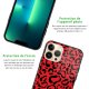 Coque iPhone 13 Pro Max Coque Soft Touch Glossy Léopard Rouge Design Evetane
