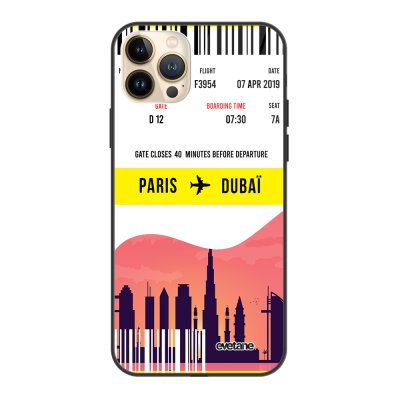 Coque iPhone 13 Pro Max Coque Soft Touch Glossy Blllet Paris-Dubaî Design Evetane