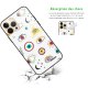 Coque iPhone 13 Pro Coque Soft Touch Glossy Multi Yeux Design Evetane