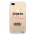Coque iPhone 7 Plus / 8 Plus silicone transparente Chiante mais princesse ultra resistant Protection housse Motif Ecriture Tendance Evetane