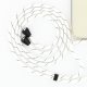 Lanière cordon Lilou en coton tressée avec embout en métal noir mat, coloris blanc pointillés noirs