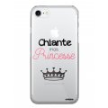 Coque iPhone 7/8/ iPhone SE 2020/ 2022 silicone transparente Chiante mais princesse ultra resistant Protection housse Motif Ecriture Tendance Evetane