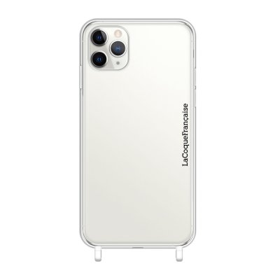 Coque iPhone 11 Pro Max transparente anti-choc avec anneaux transparents en silicone