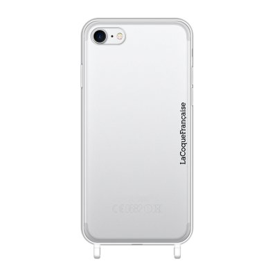 Coque iPhone 7/8/SE 2020 transparente anti-choc avec anneaux transparents en silicone