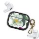 Housse pour Airpods Pro silicone liquide noir Fleurs roses Motif Ecriture Tendance La Coque Francaise