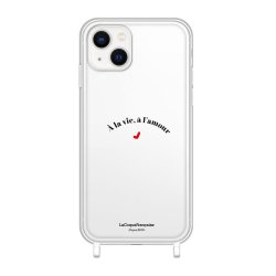 Coque iPhone 13 anneaux silicones A la Vie à l'Amour MOOD x LaCoqueFrançaise 