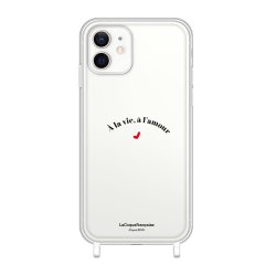 Coque iPhone 12 Mini anneaux silicones A la Vie à l'Amour MOOD x LaCoqueFrançaise 