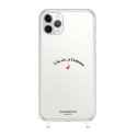 Coque iPhone 11 Pro anneaux silicones A la Vie à l'Amour MOOD x LaCoqueFrançaise 