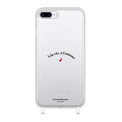 Coque iPhone 7+/8+ anneaux silicones A la Vie à l'Amour MOOD x LaCoqueFrançaise 