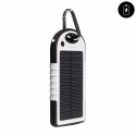 Batterie de secours solaire blanche 5000 mAh avec lampe LED de secours