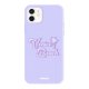 Coque iPhone 11 Silicone Liquide Douce lilas Venice Beach Evetane.