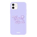 Coque iPhone 11 Silicone Liquide Douce lilas Venice Beach Evetane.