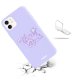 Coque iPhone 11 Silicone Liquide Douce lilas Venice Beach Evetane.