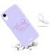 Coque iPhone Xr Silicone Liquide Douce lilas Venice Beach Evetane.