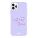 Coque iPhone 11 Pro Silicone Liquide Douce lilas Venice Beach Evetane.