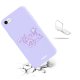 Coque iPhone 7/8/SE 2020 Silicone Liquide Douce lilas Venice Beach Evetane.