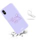 Coque iPhone X/Xs Silicone Liquide Douce lilas Venice Beach Evetane.