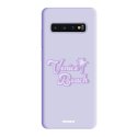 Coque Samsung Galaxy S10 Silicone Liquide Douce lilas Venice Beach Evetane.