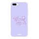 Coque iPhone 7 Plus/8 Plus Silicone Liquide Douce lilas Venice Beach Evetane.