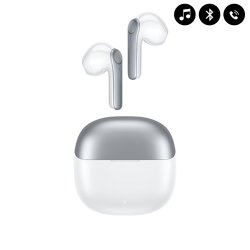 Ecouteurs Bluetooth Double canaux stéréo - réducteur de bruit Blanc