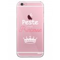 Coque iPhone 6/6S silicone transparente Peste mais Princesse blanc ultra resistant Protection housse Motif Ecriture Tendance Evetane