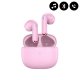 Ecouteurs Bluetooth Double Micro réducteur de bruit BT 5.2 - Rose 