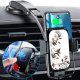 Support voiture avec charge à induction Fleurs Sauvages Motif Ecriture Tendance La Coque Francaise