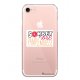 Coque rigide transparent Sorbet rosé pamplemousse iPhone 7/8