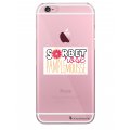 Coque iPhone 6 Plus / 6S Plus rigide transparente Sorbet rosé Dessin La Coque Francaise