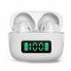 Ecouteurs Bluetooth avec affichage LED -Blanc