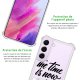 Coque Samsung Galaxy S21 FE Silicone antichocs Solides coins renforcés Protection Housse transparente The time is Now Evetane