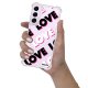 Coque Samsung Galaxy S21 FE Silicone antichocs Solides coins renforcés Protection Housse transparente Love and Love Evetane