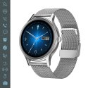 Montre connectée suivi activité sportive IP67 Argent Bracelet Métal