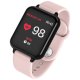 Montre connectée bluetooth avec capteur cardiaque Rose