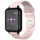 Montre connectée bluetooth avec capteur cardiaque Rose