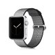 Bracelet en tissu noir réglable pour Apple Watch 38 mm