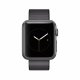 Bracelet en tissu noir réglable pour Apple Watch 38 mm