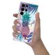 Coque Samsung Galaxy S22 Ultra 5G 360 intégrale transparente Ananas Violet Tendance Evetane.