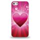 Coque rigide coeur rose pour iPhone 5
