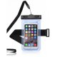 Etui waterproof smartphone avec brassard - Bleu