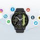 Montre connectée Bluetooth étanche IP68,notifications, moniteur d'activité physique, bracelet silicone Noir