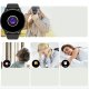 Montre connectée Bluetooth étanche IP68,notifications, moniteur d'activité physique, bracelet silicone Noir