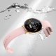 Montre connectée Bluetooth, notification d'appels et messages ,mode multi-sports, podomètres, appels bracelet silicone rose