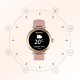 Montre connectée Bluetooth : moniteur de pression artérielle et de fréquence cardiaque, avec cadran personnalisé, multi-sports  Rose